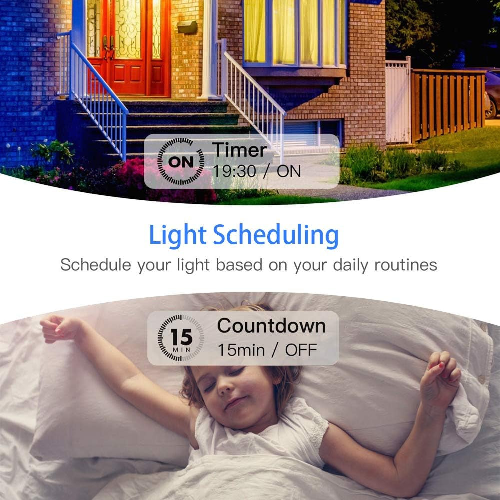 Smart Switch with App & Remote Control, Alexa Light Switch Single-Pole, 2.4Ghz Wi-Fi Timer Wall Switch Compatible with Alexa Google Home, Neutral Wire Needed, No Hub Required